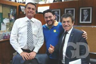 Vict&oacute;rio Galli, Elias Galli e Jair Bolsonaro