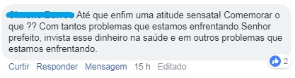 Coment&aacute;rios sobre o cancelamento do Festival