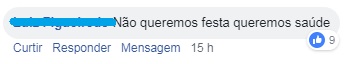 Coment&aacute;rios sobre o cancelamento do Festival