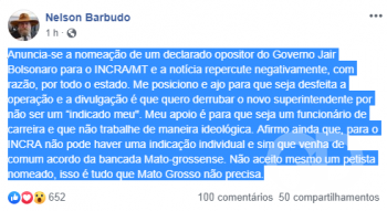 Declaração de Nelson Barbudo 