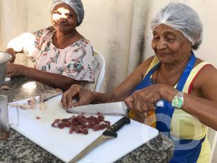 Festeiros de São Benedito nos preparativos