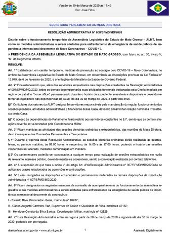 Resolução, 008, 1