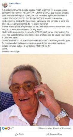 Nelson Antônio Ferraz homenagem