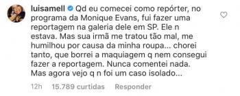 luisa mell, romero britto, humilha&ccedil;&atilde;o