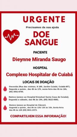DOACAO DE SANGUE MEDICA dyeinne saugo campanha
