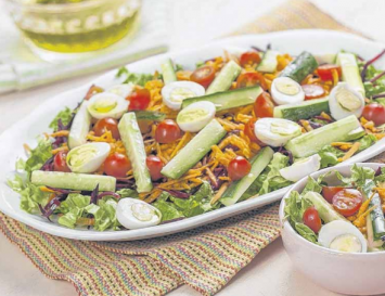 Salada refrescante e colorida