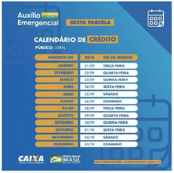 Tabela de pagamento 