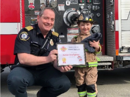 Reprodução/Corpo de Bombeiros de Parksville
