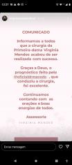 Comunicado Virgínia Mendes