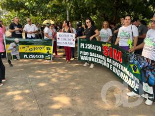 Protesto dos enfermeiros