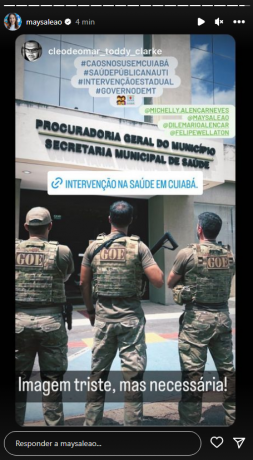 maysa leao instagram stories intervenção