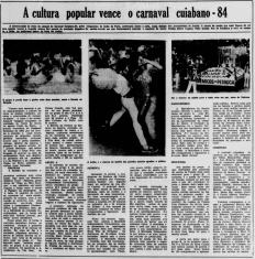 Carnaval de Cuiab&aacute; antigamente