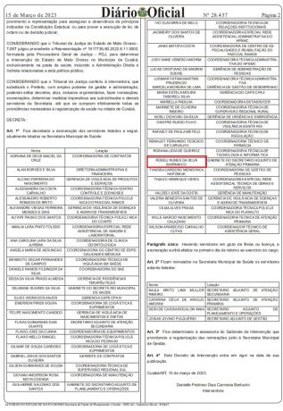 Demissões intervenção
