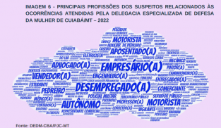 Gr&aacute;fico profiss&atilde;o de agressores 