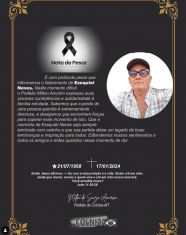 Condolências motorista morto