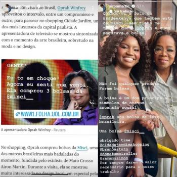 oprah designer airon martins bolsas