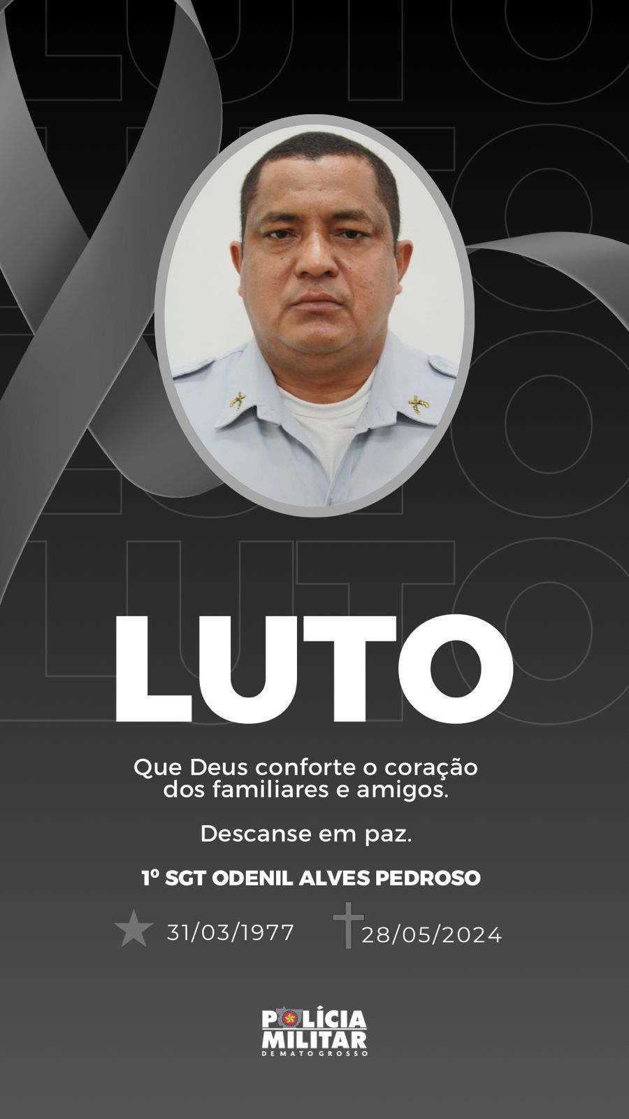 sargento baleado Odenil Alves	