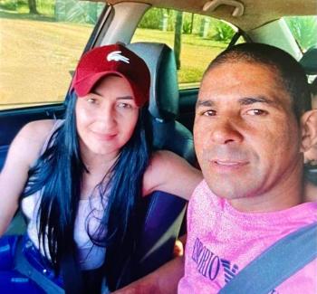 Feminicídio - Gleiciane de Souza ao lado do ex- Valdinei