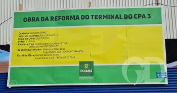 Terminal do CPA 3 em obras 