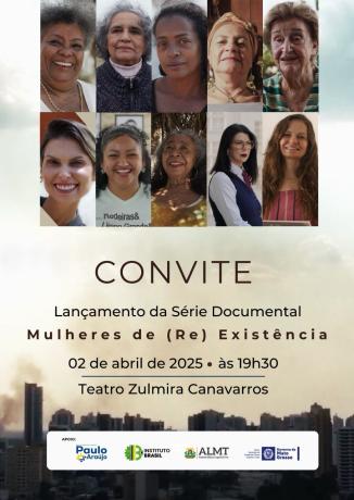 Convite para série Mulheres de (Re)Existência 