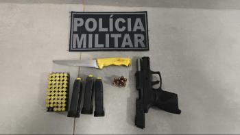 Drogas e arma apreendida em Tangará da Serra, 12 de junho 