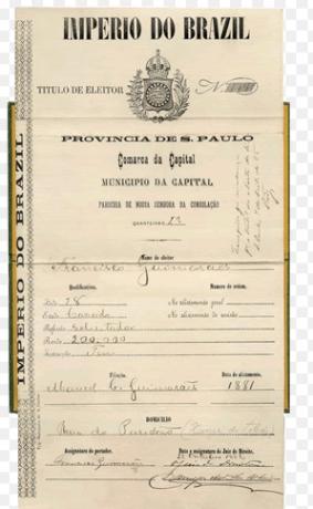 Primeiro título de eleitora 