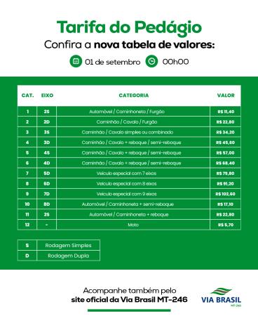 pedagio mt 246 conasa