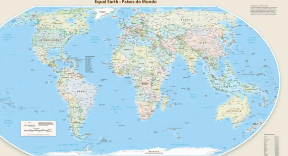  Mapa Equal Earth Map