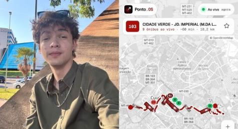 Aluno da UFMT cria site para monitorar lotação e rota de ônibus em tempo real