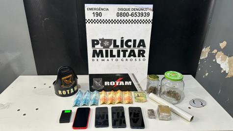 Rotam prende suspeito de tráfico de drogas em Várzea Grande, MT